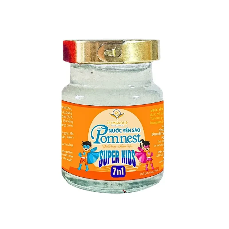 Nước Yến Sào Pomnest Super Kid - Lốc 6 Hũ