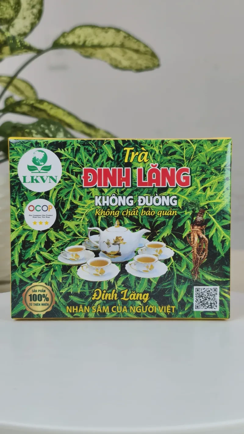 Trà túi lọc Đinh Lăng – Hộp (20 gói x 3g)