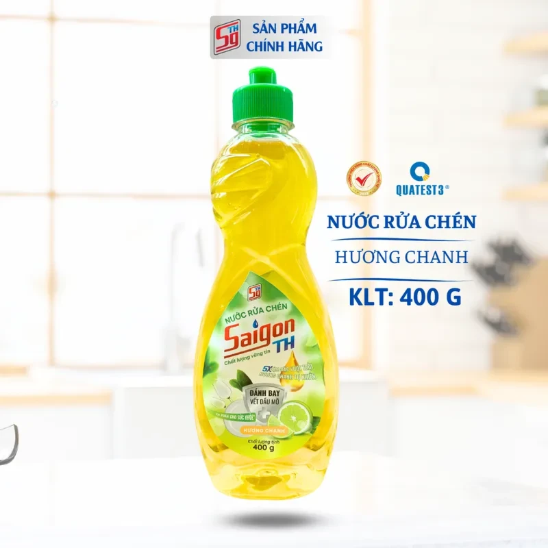 Nước rửa chén Saigon TH 400gram hương Chanh