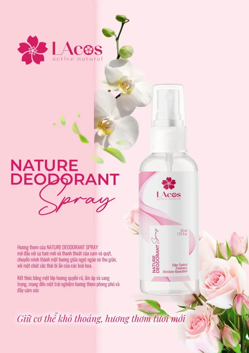 Xịt khử mùi  LAcos – LAcos Deodorant Spray