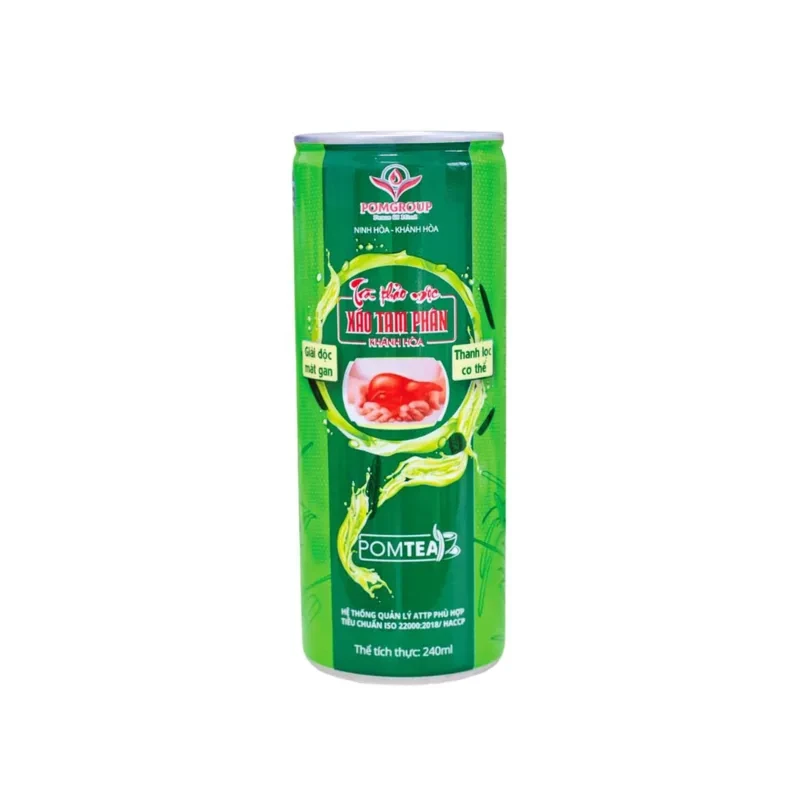 Trà Thảo mộc Xáo Tam Phân Khánh Hòa Pomtea – Đường Ăn Kiêng - Lốc 6 lon