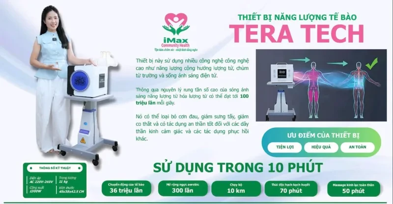 Máy sức khoẻ Thiết Bị Năng Lượng Tế Bào TERA TECH